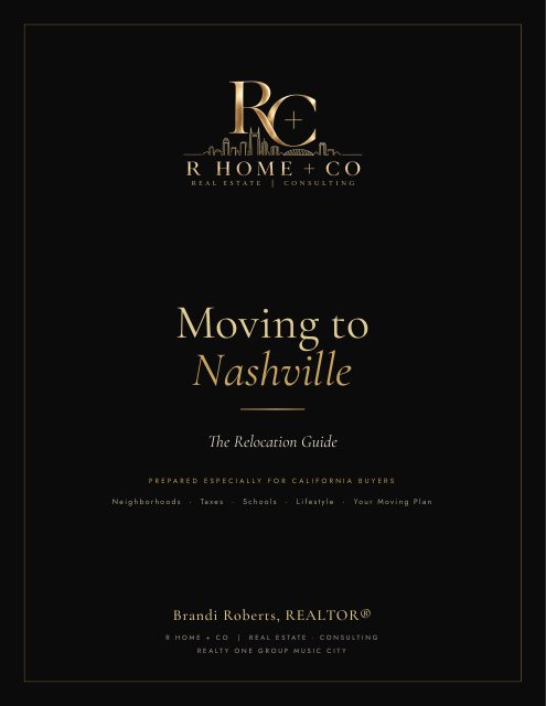 Cover of Moving to Nashville: The Relocation Guide